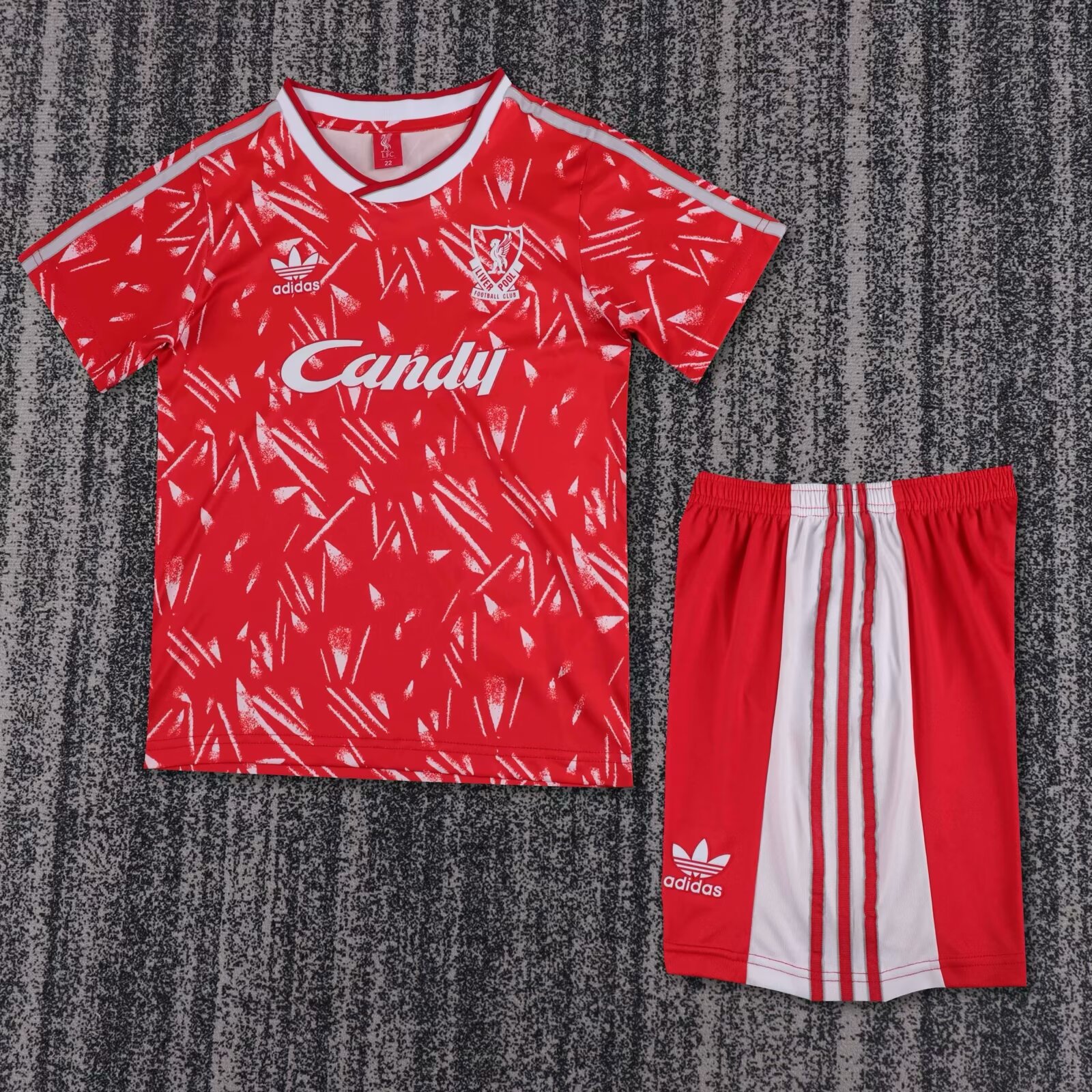 1989/1991 Retro Liverpool Home Football Shirt Kids Size 1:1 Thai Quality
