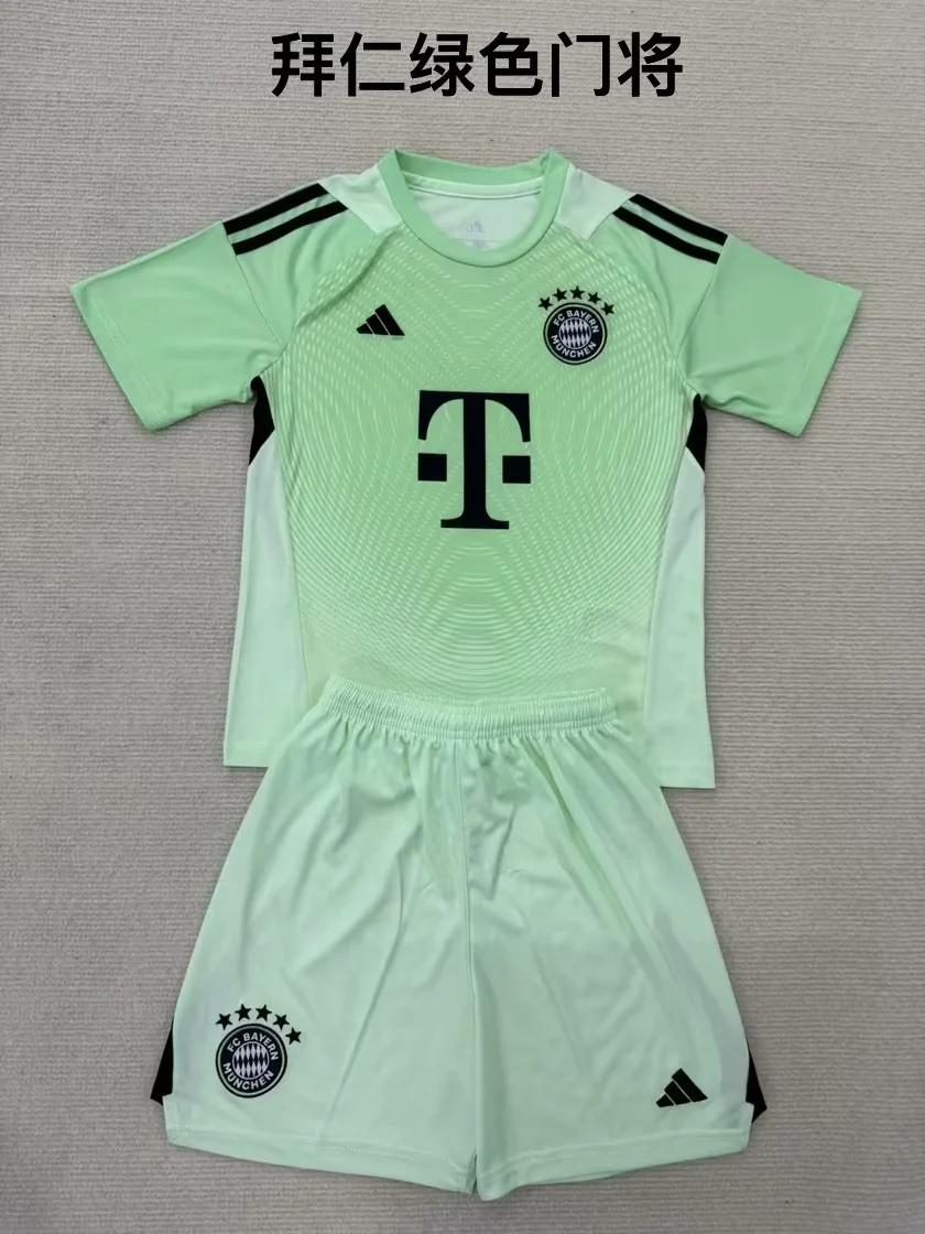 2025/2026 Bayern Munchen Goalkeeper Football Shirt Kids Size 1:1 Thai Quality