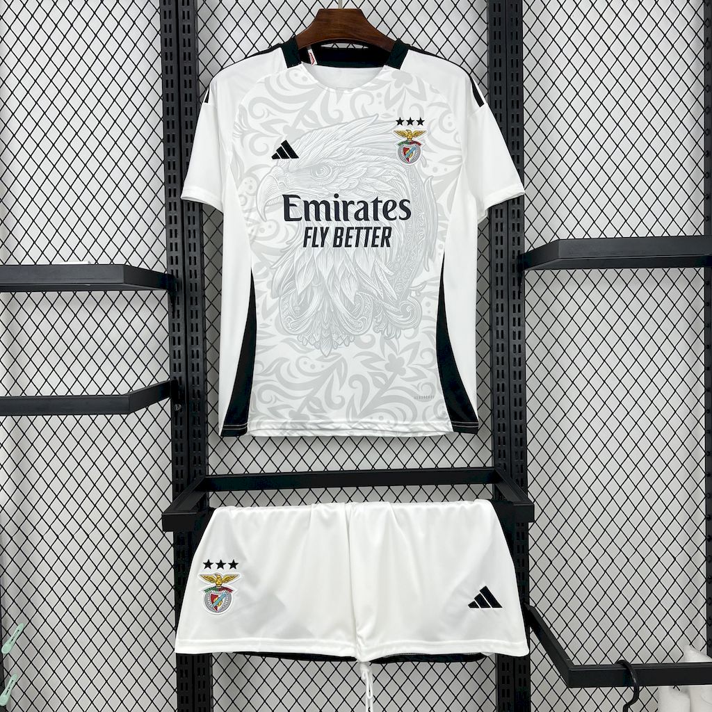 2025/2026 Benfica Away Football Shirt Kids Size 1:1 Thai Quality