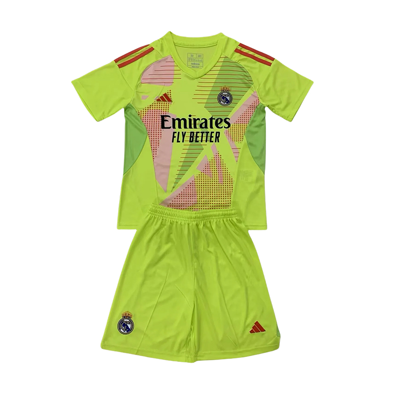 2024/2025 Real Madrid Goalkeeper Football Shirt Kids Size 1:1 Thai Quality