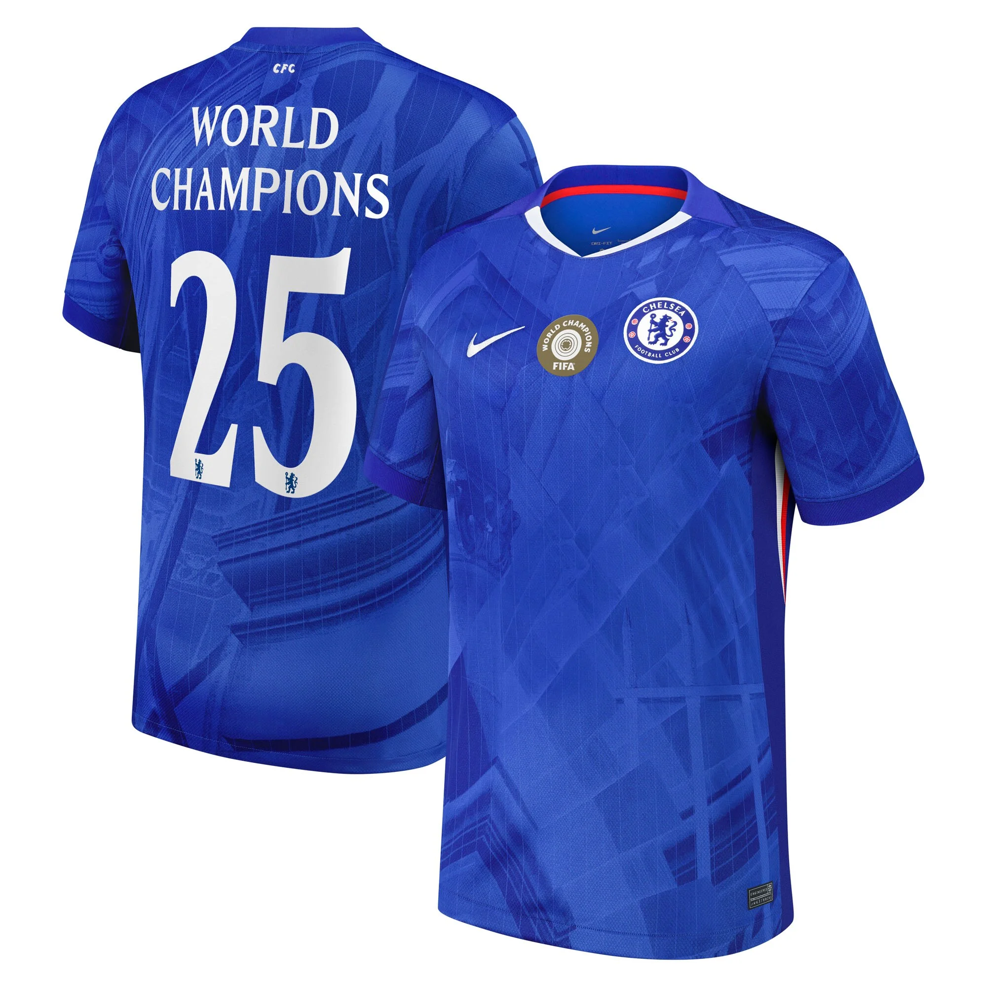 2025/2026 Chelsea Home Champions 25 chest badge Football Shirt 1:1 Thai Quality