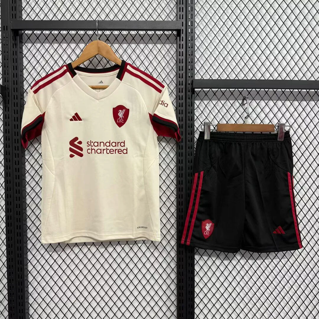 2025/2026 Liverpool Away Football Shirt Kids Size 1:1 Thai Quality