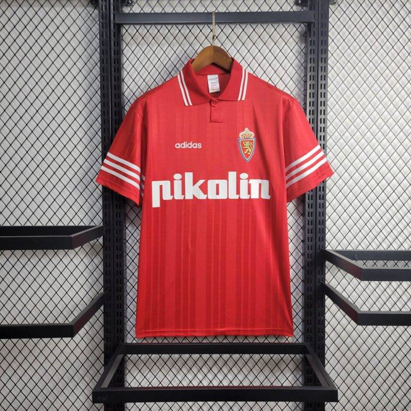 85f6cb0c63eff32c3d59ef4a98c0981d 1995/1996 Retro Real Zaragoza Away Football Shirt 1:1 Thai Quality