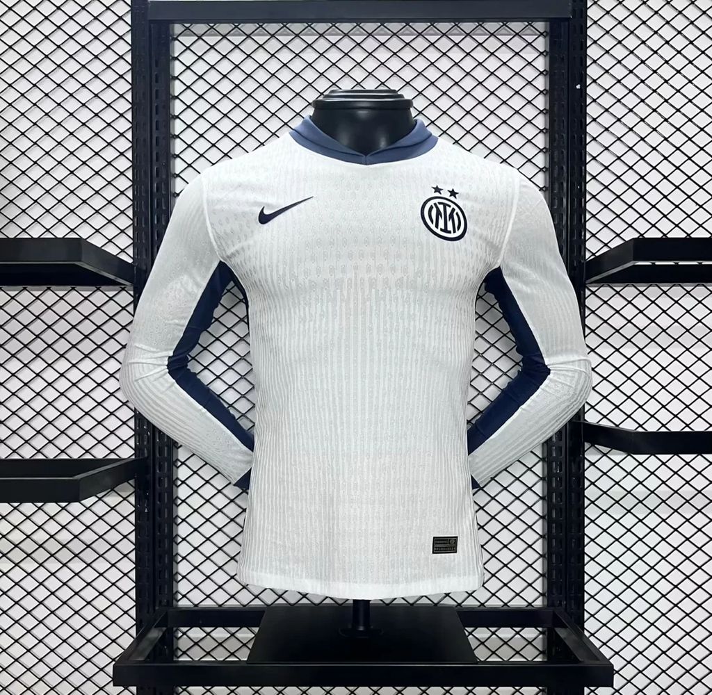2024/2025 Long Sleeve Player Version Inter Milan Away Football Shirt 1:1 Thai Quality