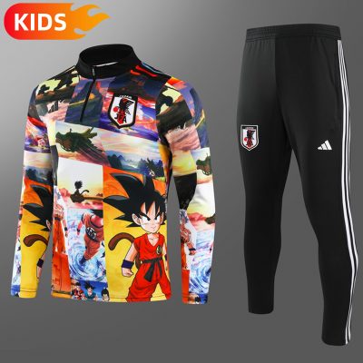 2024/2025 Japan Half-Pull Color Dragon Ball Football Shirt Kids Size