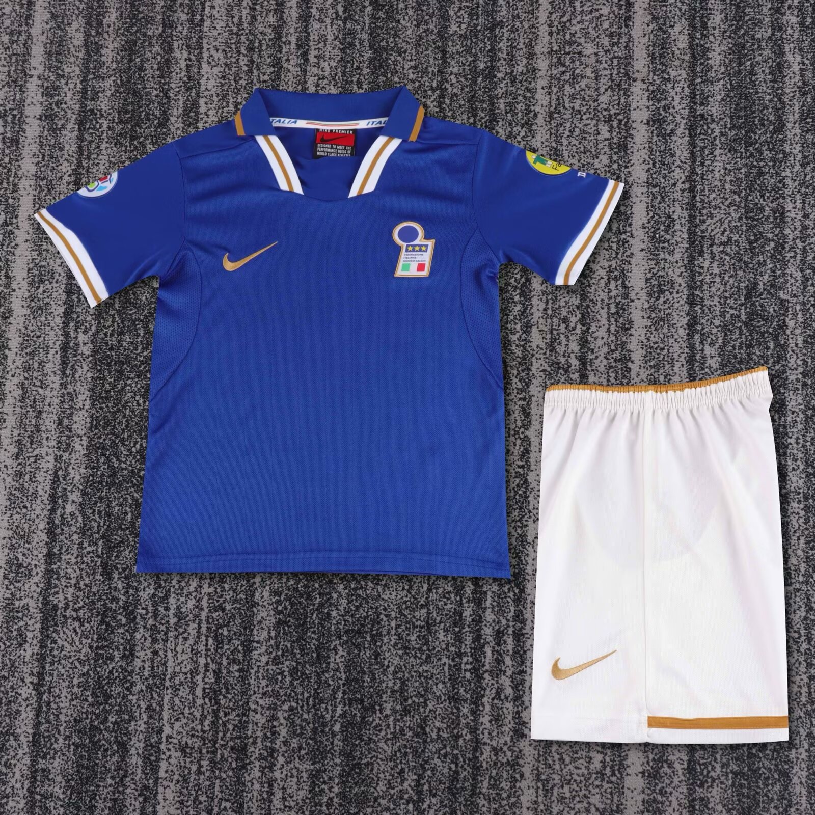 1996 Retro Italy Home Football Shirt Kids Size 1:1 Thai Quality