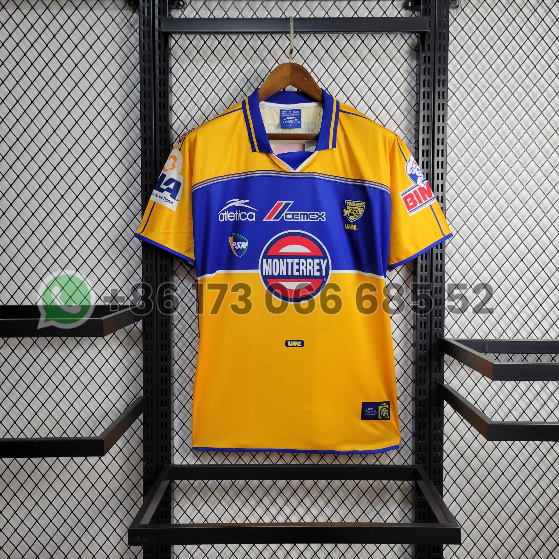 2001/2002 Retro Tigres UANL Home Football Shirt 1:1 Thai Quality