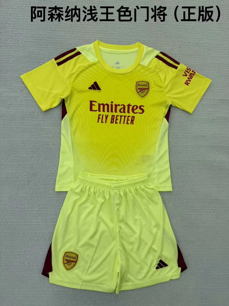 2025/2026 Arsenal Goalkeeper Football Shirt Kids Size 1:1 Thai Quality