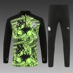2024/2025 Manchester City Half-Pull Training Wear Green Football Shirt