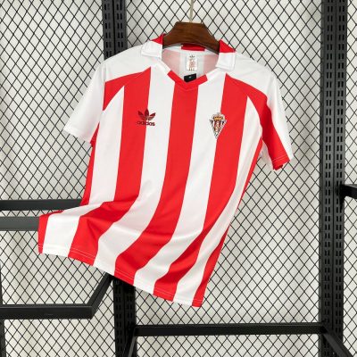 1980/1981 Retro Sporting de Gijon Home Football Shirt 1:1 Thai Quality