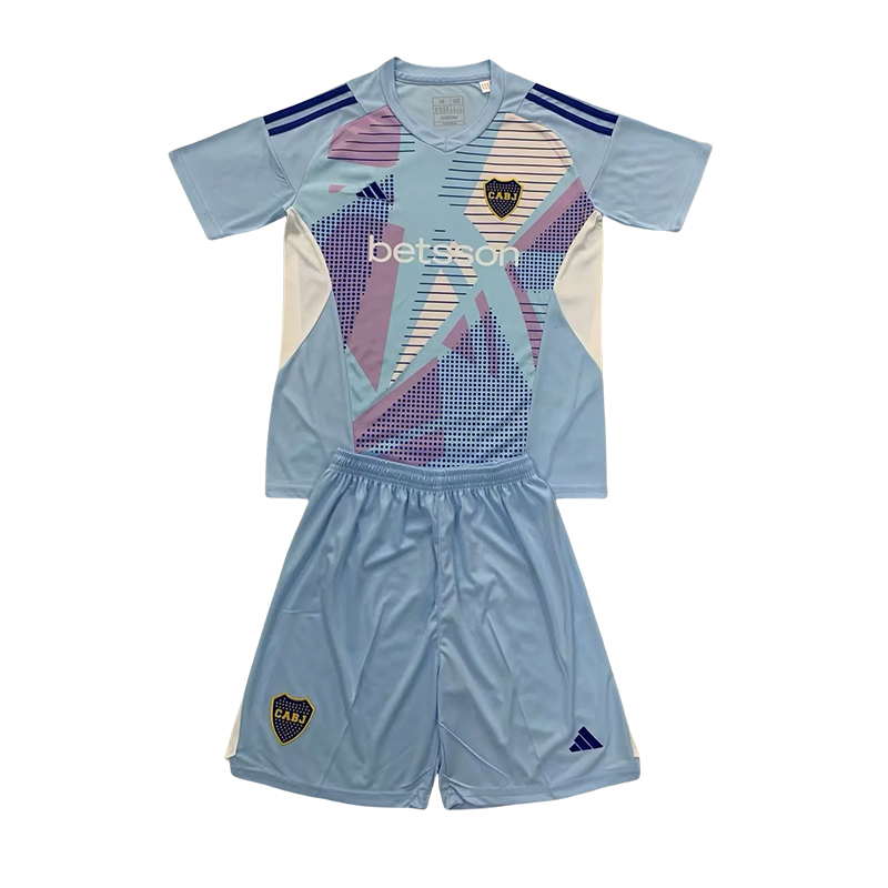 2024/2025 Boca Juniors Goalkeeper Football Shirt Kids Size 1:1 Thai Quality