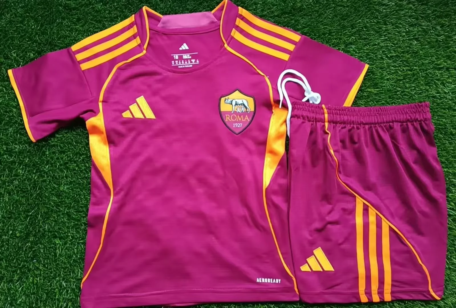 2025/2026 AS Roma Home Football Shirt Kids Size 1:1 Thai Quality