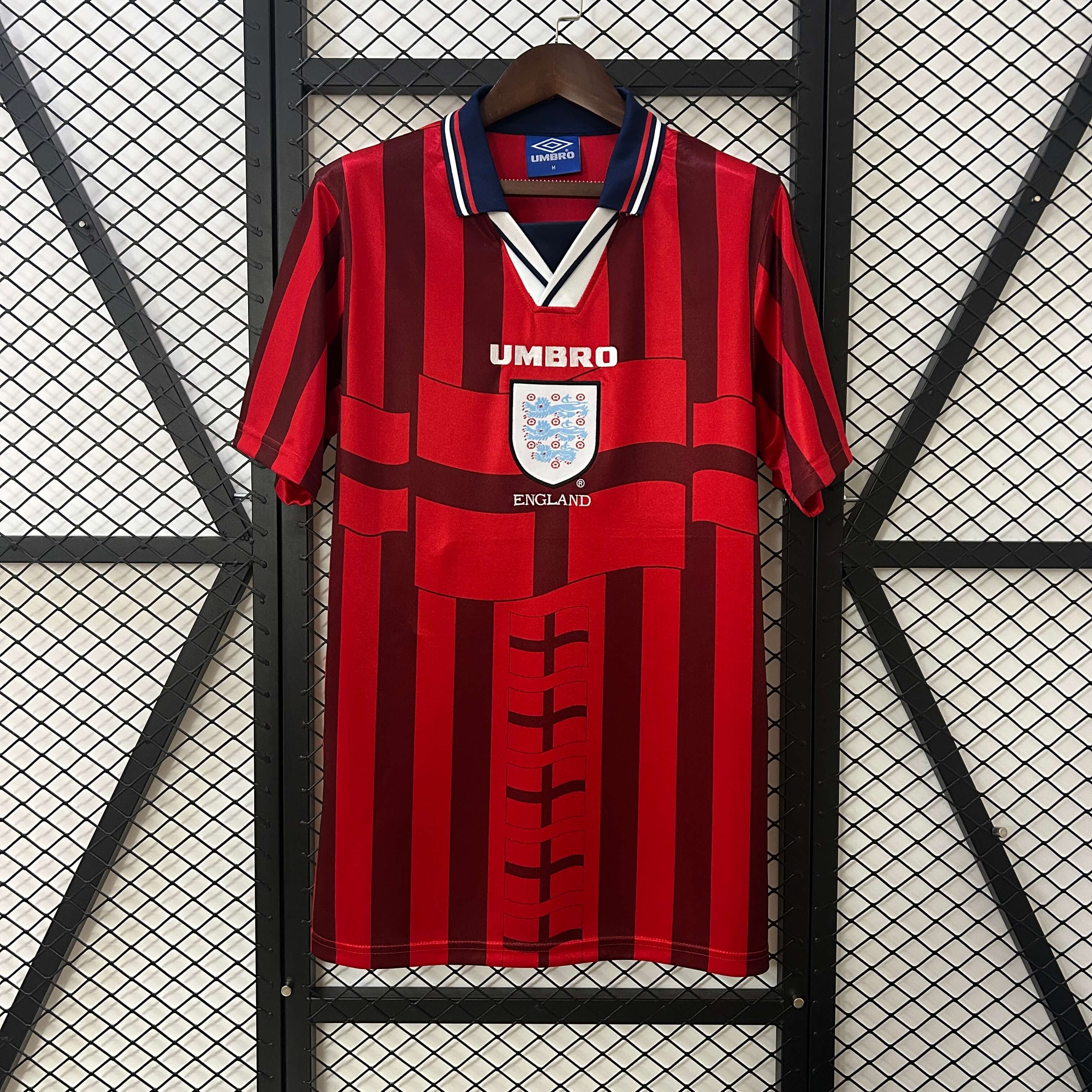 1998 Retro England Away Football Shirt 1:1 Thai Quality