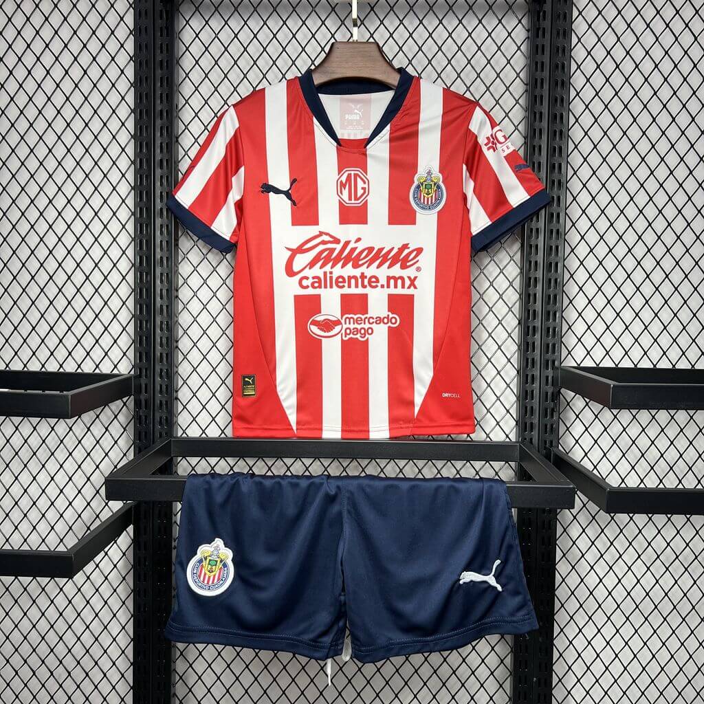 2024/2025 Chivas de Guadalajara Home Football Shirt Kids Size 1:1 Thai Quality