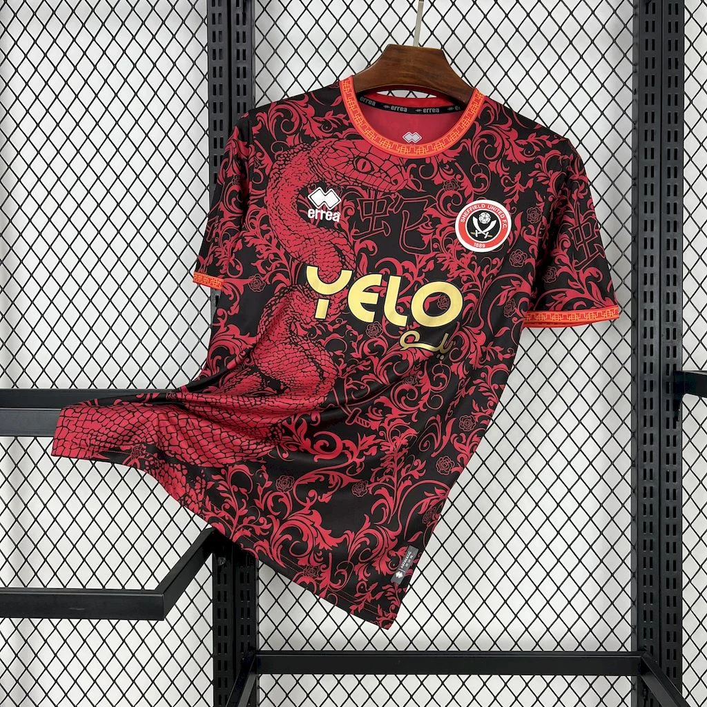 2025/2026 Sheffield United Pre-Match Chinese New Year Football Shirt 1:1 Thai Quality