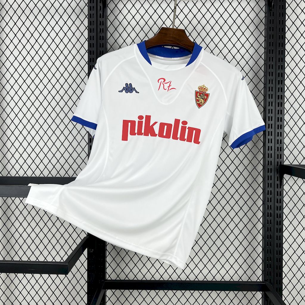 2001/2002 Retro Real Zaragoza Home Football Shirt 1:1 Thai Quality
