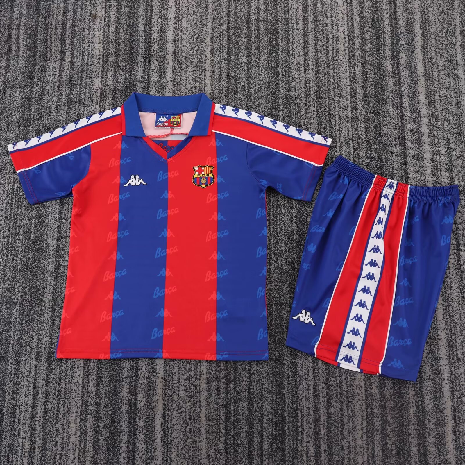 1992/1995 Retro Barcelona Home Football Shirt Kids Size 1:1 Thai Quality