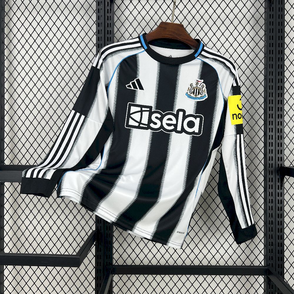 2025/2026 Long Sleeve Newcastle United Home Football Shirt 1:1 Thai Quality
