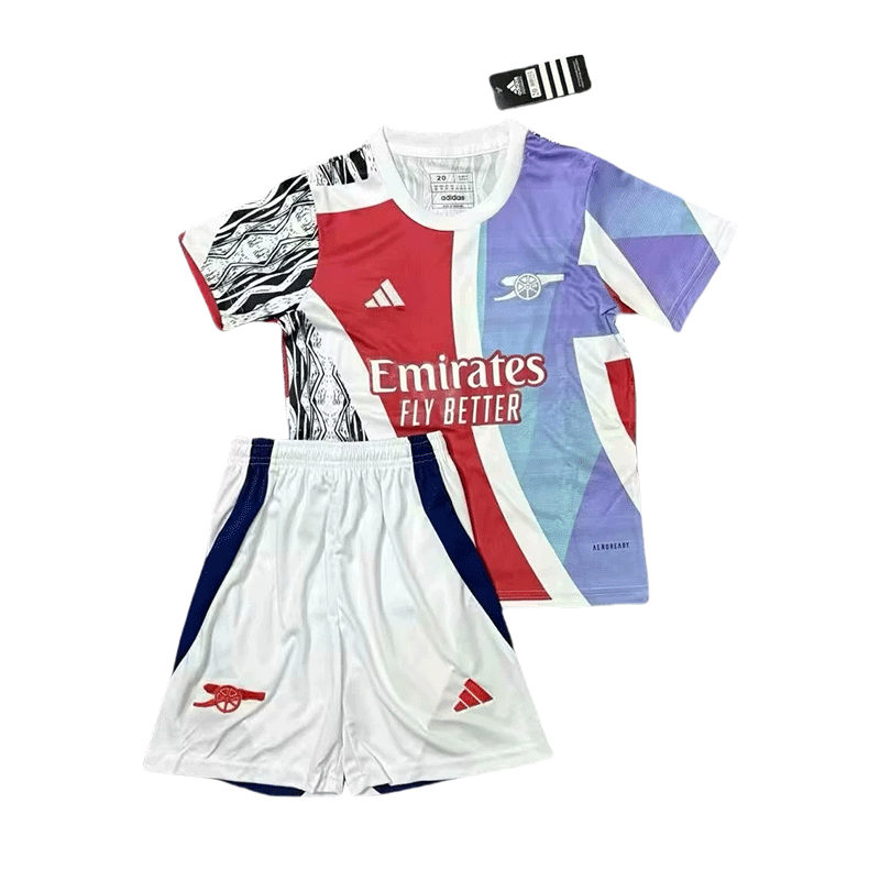 2024/2025 Arsenal Pre-Match Football Shirt Kids Size 1:1 Thai Quality