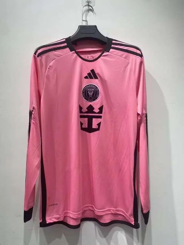 973b6416fdcbd59cefe4f632642389c8 2024/2025 Long Sleeve Inter Miami Home Football Shirt 1:1 Thai Quality