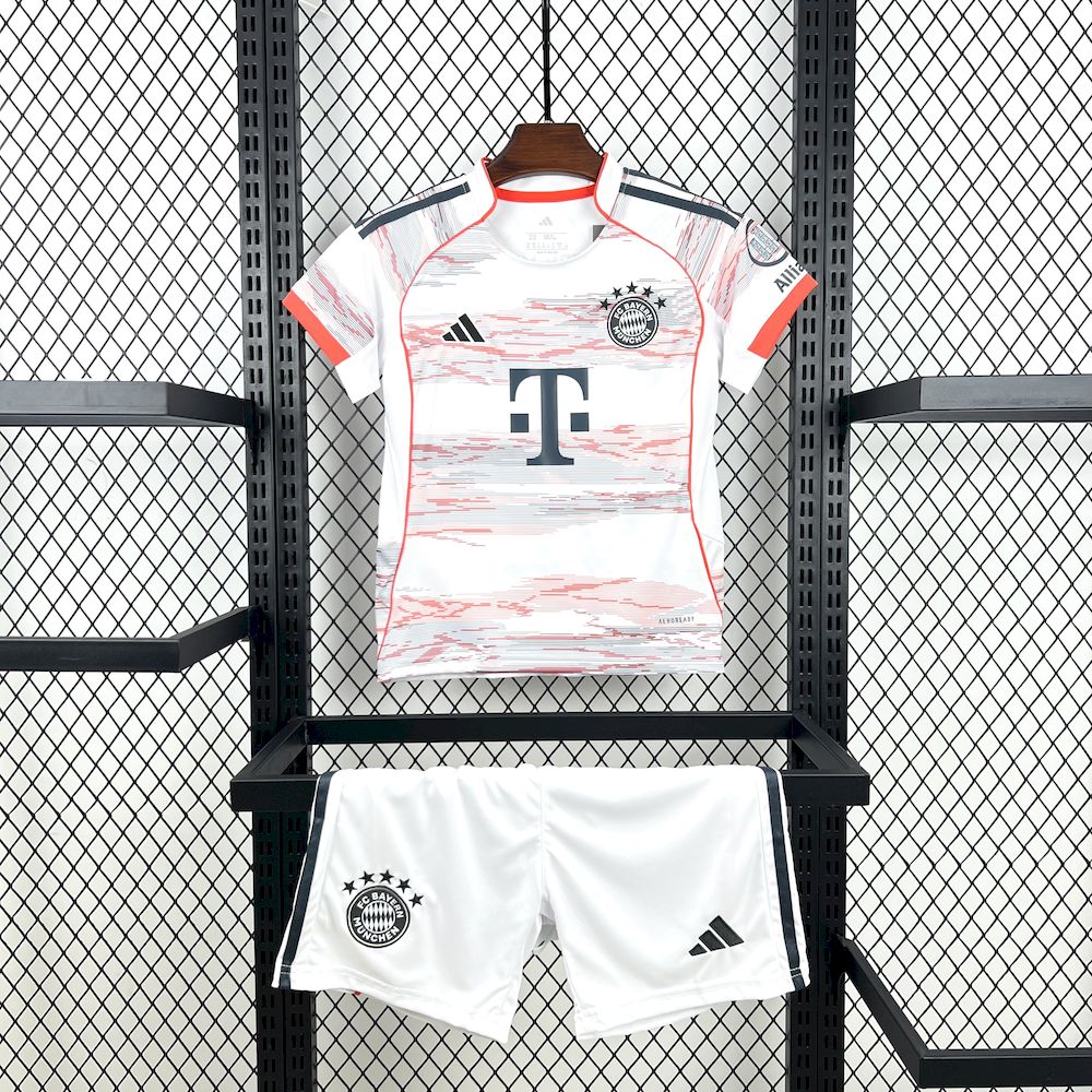 2025/2026 Bayern Munchen Away Football Shirt Kids Size 1:1 Thai Quality