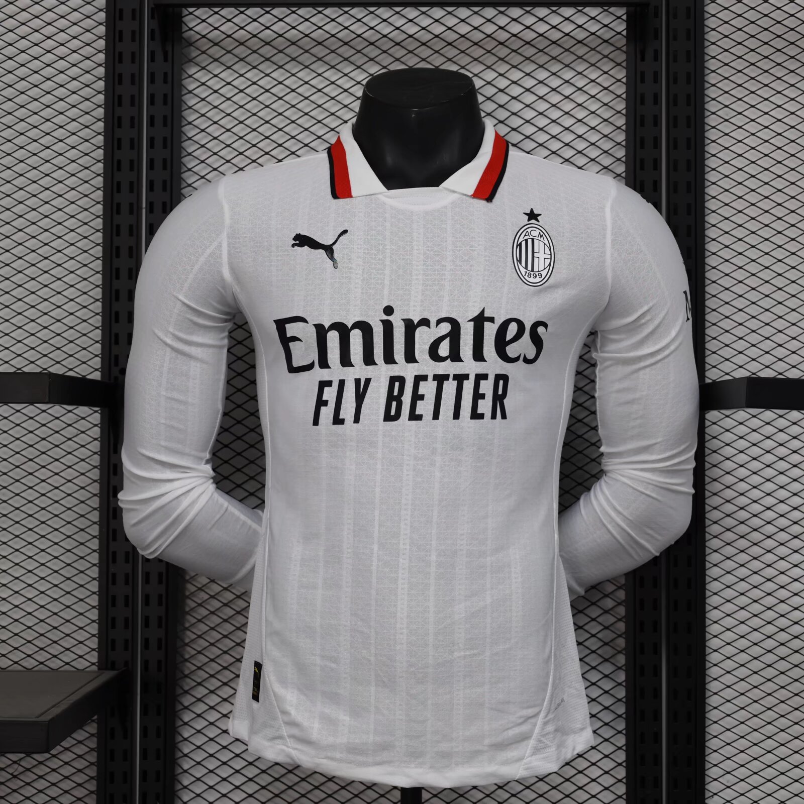2024/2025 Player Version Long Sleeve AC Milan Away Football Shirt 1:1 Thai Quality