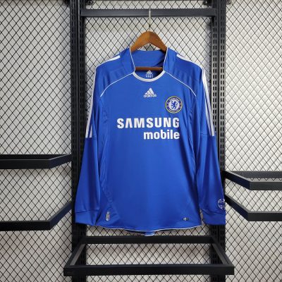 2006/2007 Retro Long Sleeve Chelsea Home Football Shirt 1:1 Thai Quality