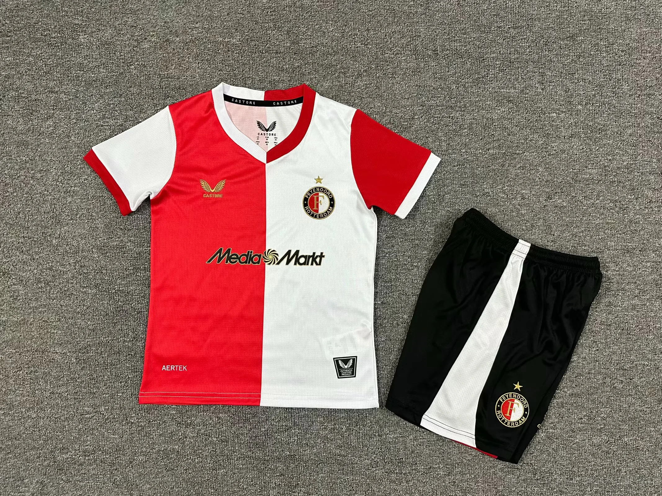 2025/2026 Feyenoord Home Football Shirt Kids Size 1:1 Thai Quality
