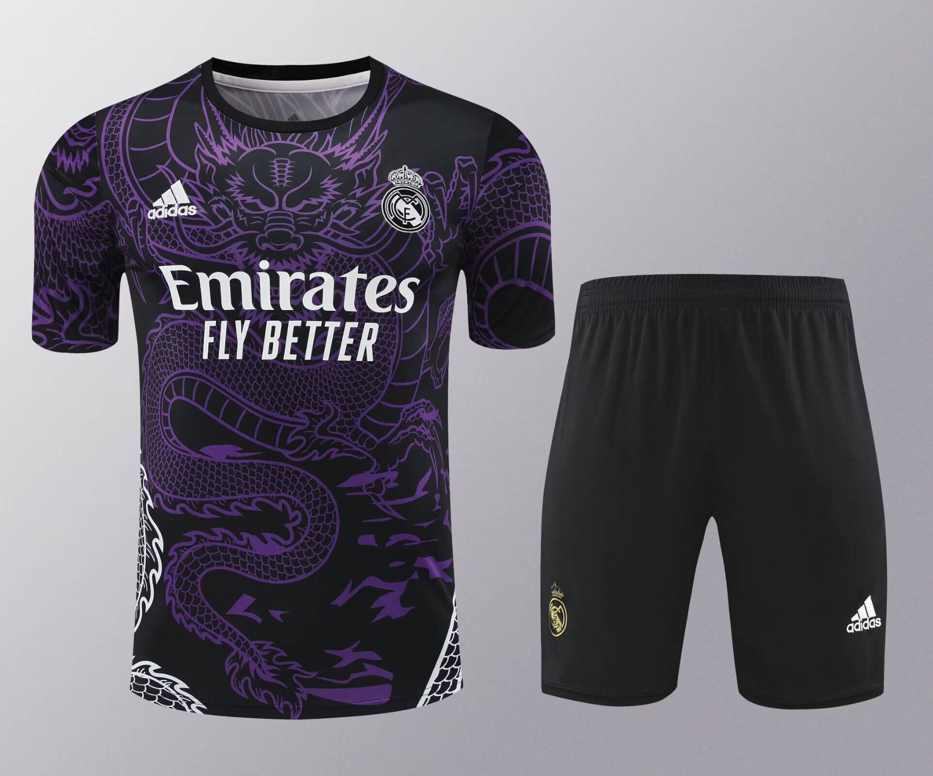 2024/2025 Real Madrid Training Wear Purple Suit Shirt 1:1 Thai Quality