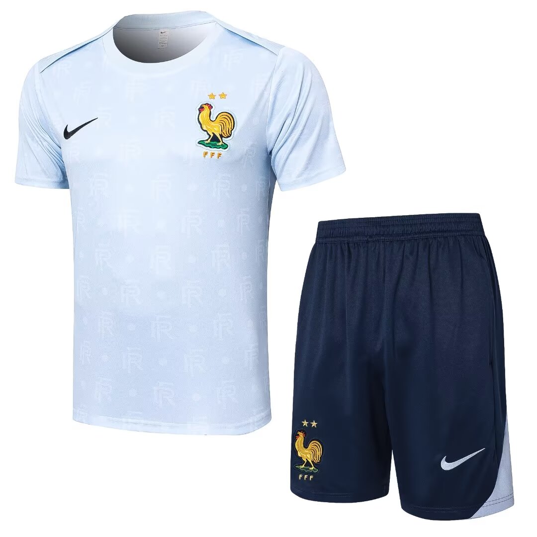 2024 France Training Wear Suit Shirt 1:1 Thai Quality