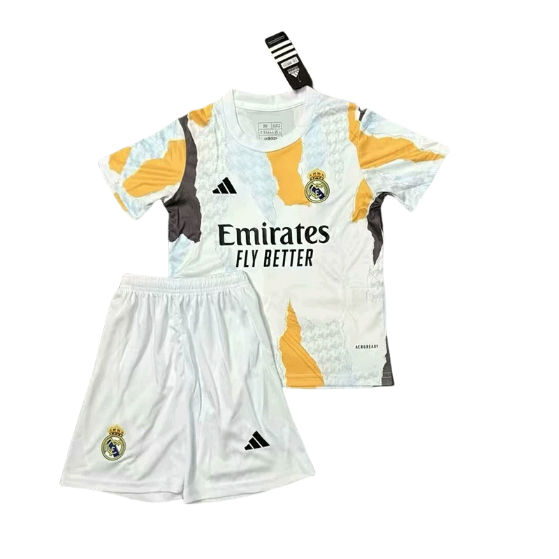 2024/2025 Real Madrid Pre-Match Football Shirt Kids Size 1:1 Thai Quality