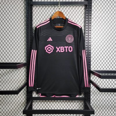 2023/2024 Long Sleeve Inter Miami Away Football Shirt 1:1 Thai Quality