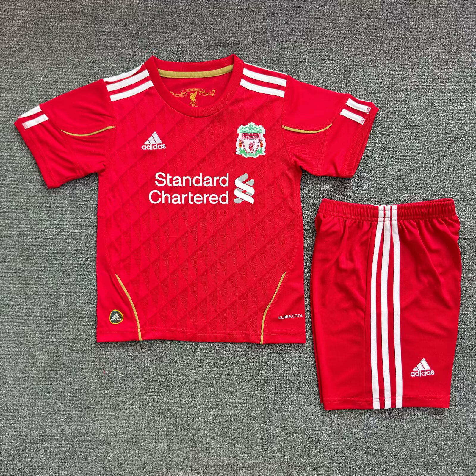 2010/2011 Retro Liverpool Home Football Shirt Kids Size 1:1 Thai Quality