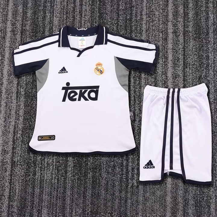 2000/2001 Retro Real Madrid Home Football Shirt Kids Size 1:1 Thai Quality