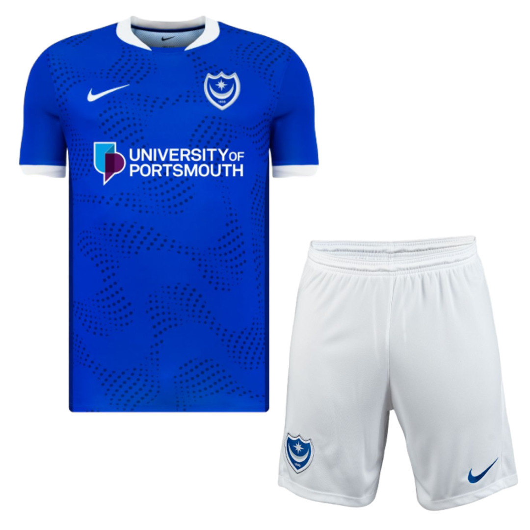 2025/2026 Portsmouth Home Football Shirt Kids Size 1:1 Thai Quality