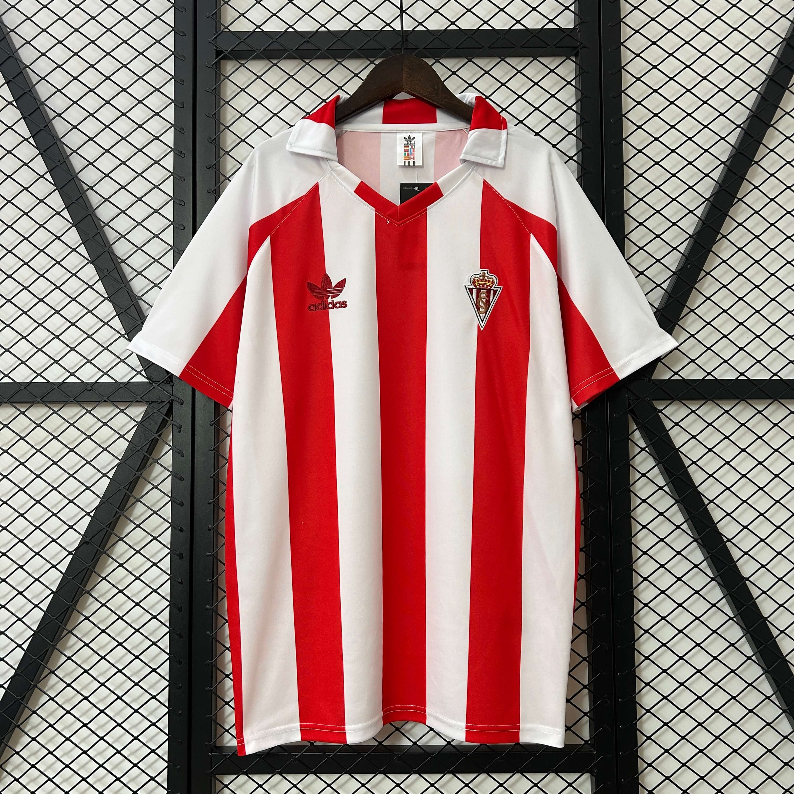 1986/1987 Retro Sporting de Gijon Home Football Shirt 1:1 Thai Quality