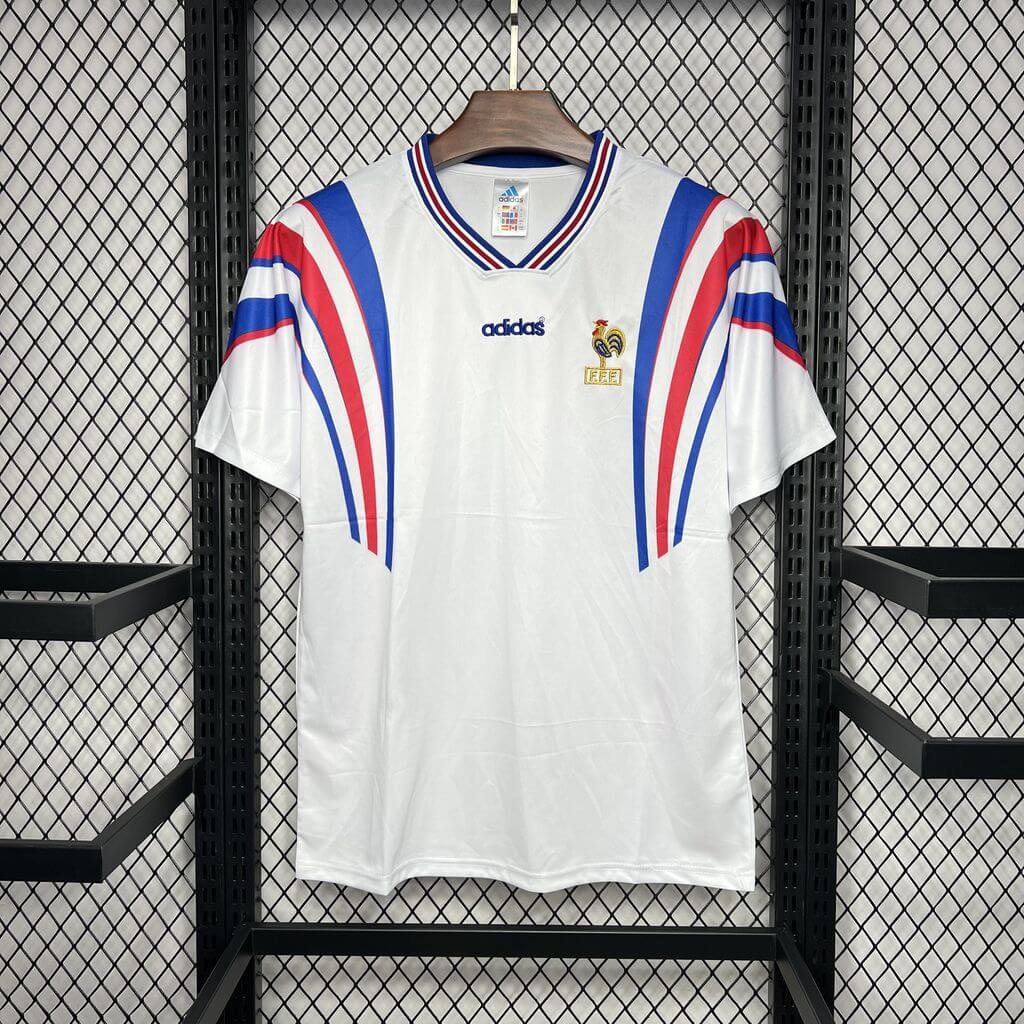 1996 Retro France Away Football Shirt 1:1 Thai Quality
