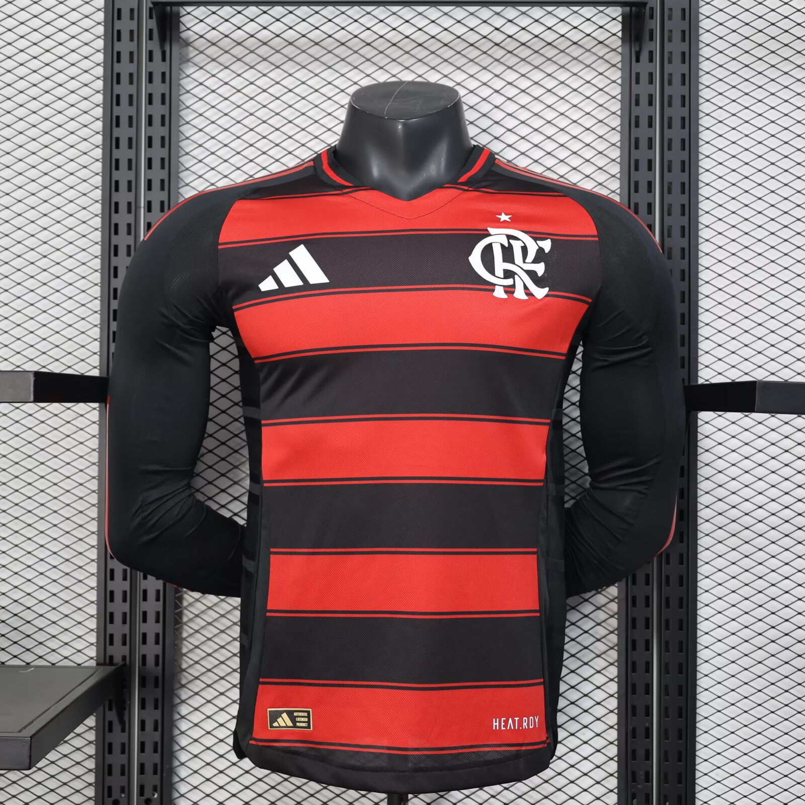 2025/2026 Long Sleeve Player Version Flamengo Home Football Shirt 1:1 Thai Quality