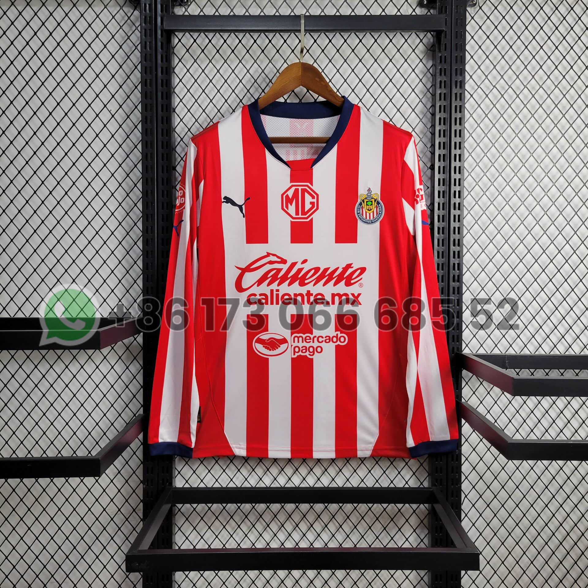 2024/2025 Long Sleeve Chivas de Guadalajara Home Football Shirt 1:1 Thai Quality