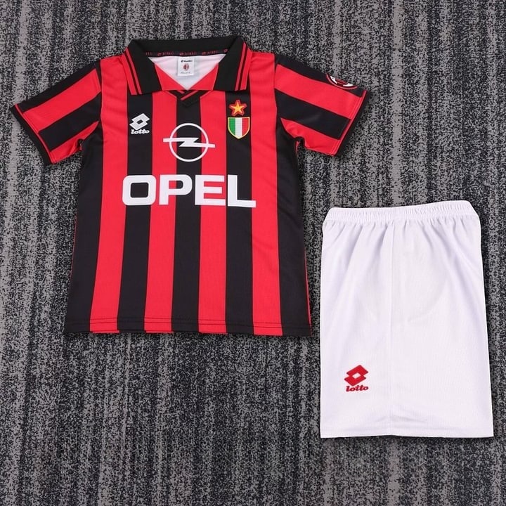 1996/1997 Retro AC Milan Home Football Shirt Kids Size 1:1 Thai Quality