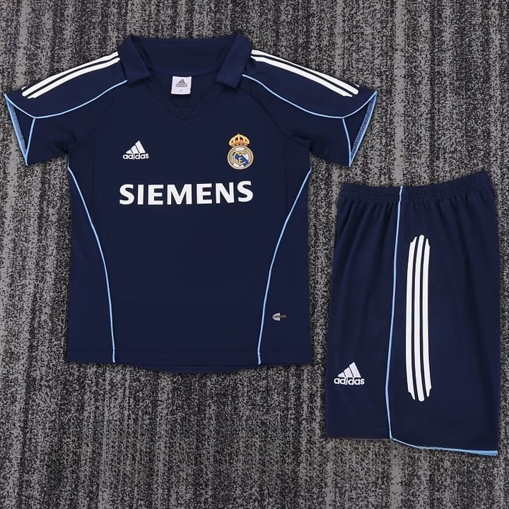 2005/2006 Retro Real Madrid Away Football Shirt Kids Size 1:1 Thai Quality
