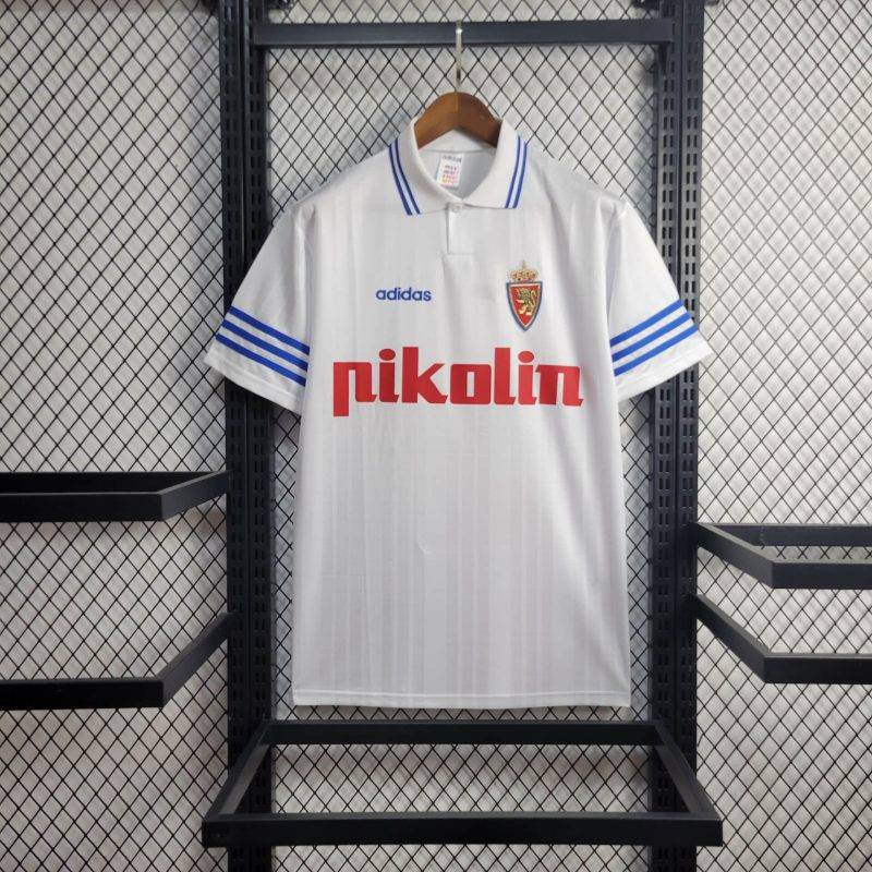 b06a50788f7b83c30f037c773c9ec131 1995/1996 Retro Real Zaragoza Home Football Shirt 1:1 Thai Quality