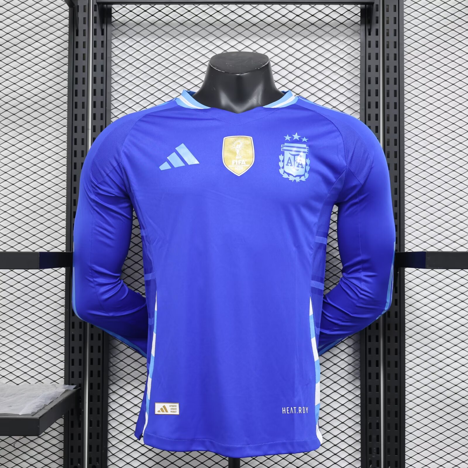 2024 Player Version Long Sleeve Argentina Away Football Shirt 1:1 Thai Quality