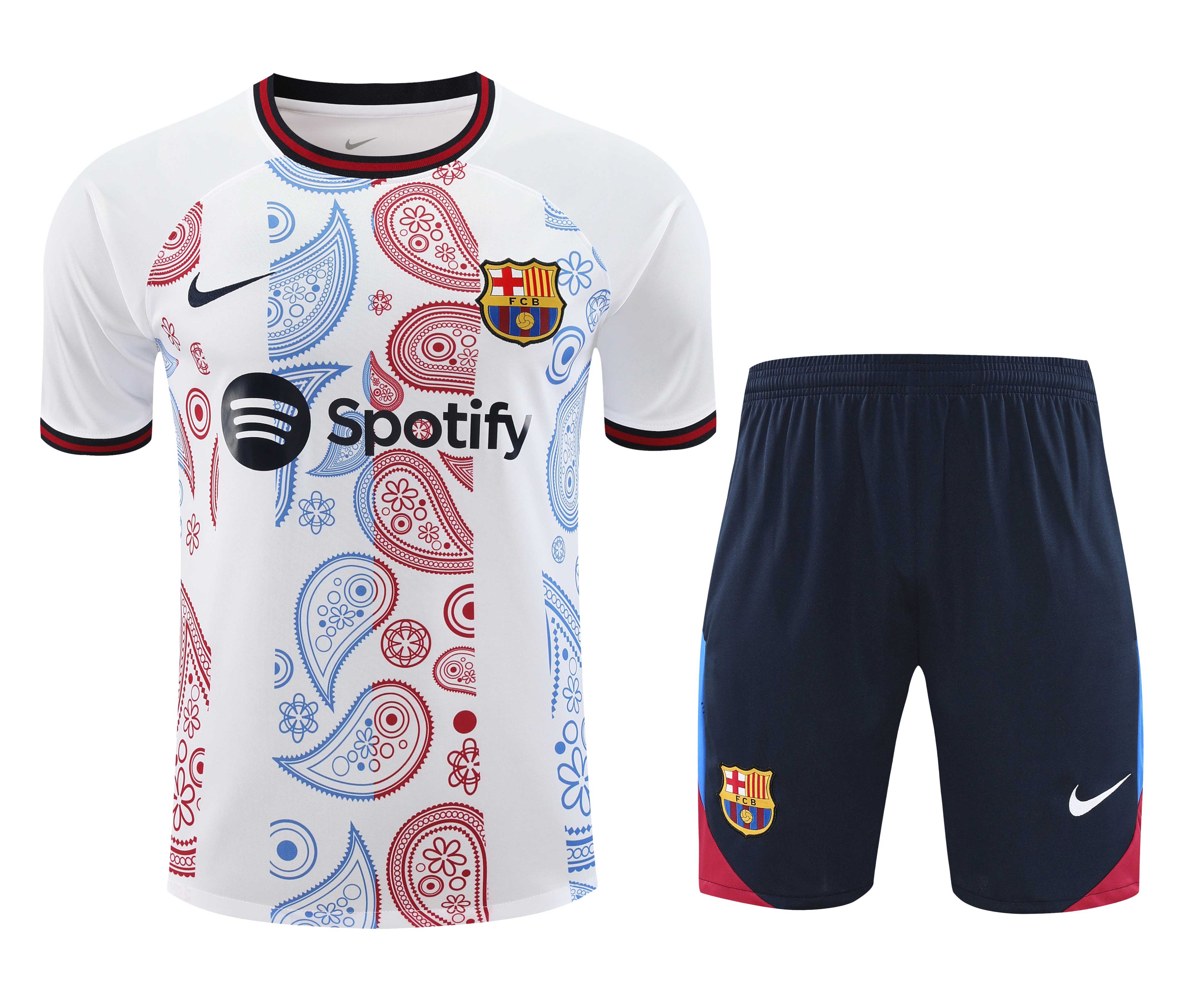 2024/2025 Barcelona Training Wear White Suit Shirt 1:1 Thai Quality