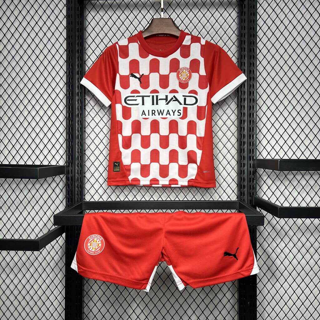 2024/2025 Girona Home Football Shirt Kids Size 1:1 Thai Quality
