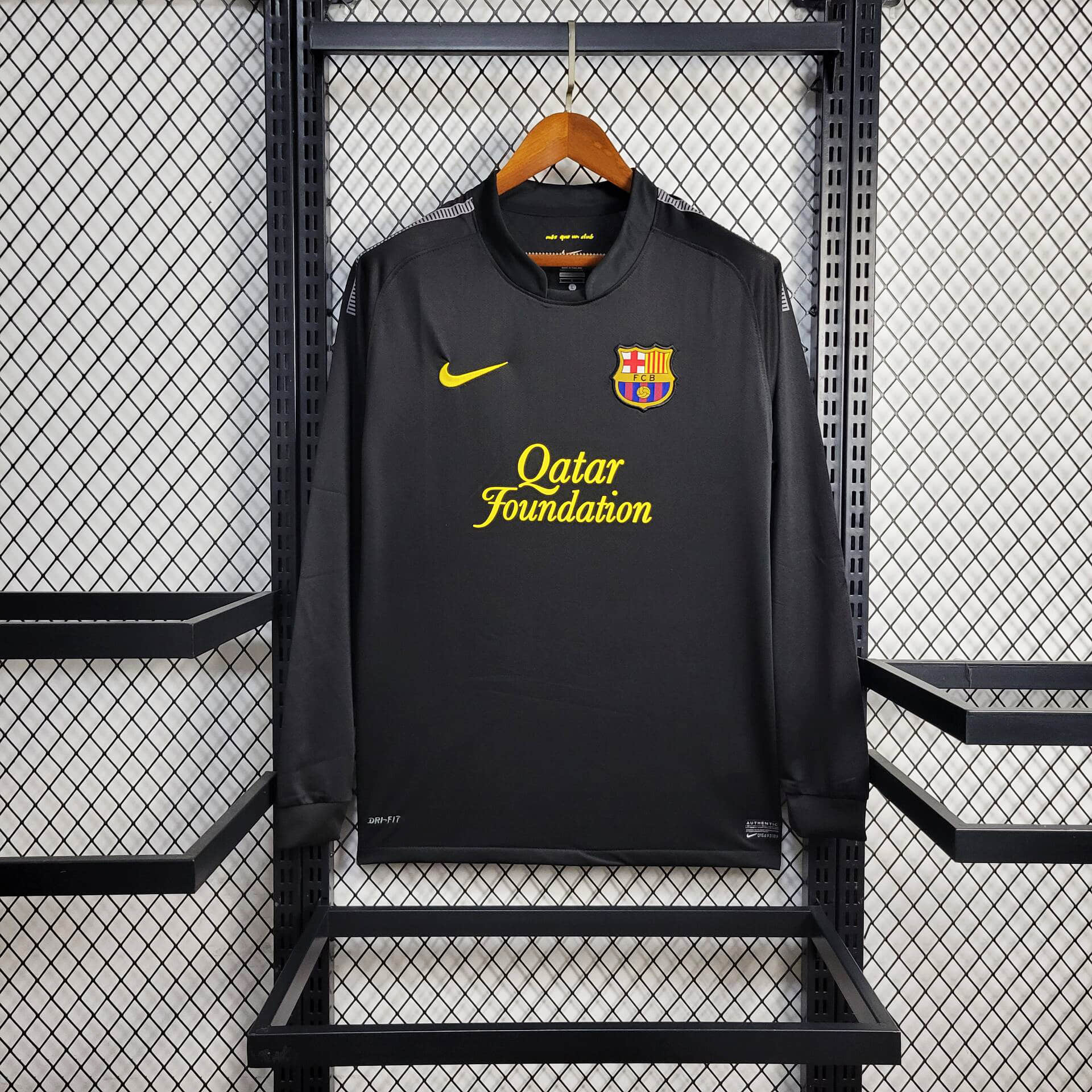 2011/2012 Retro Long Sleeve Barcelona Away Football Shirt 1:1 Thai Quality