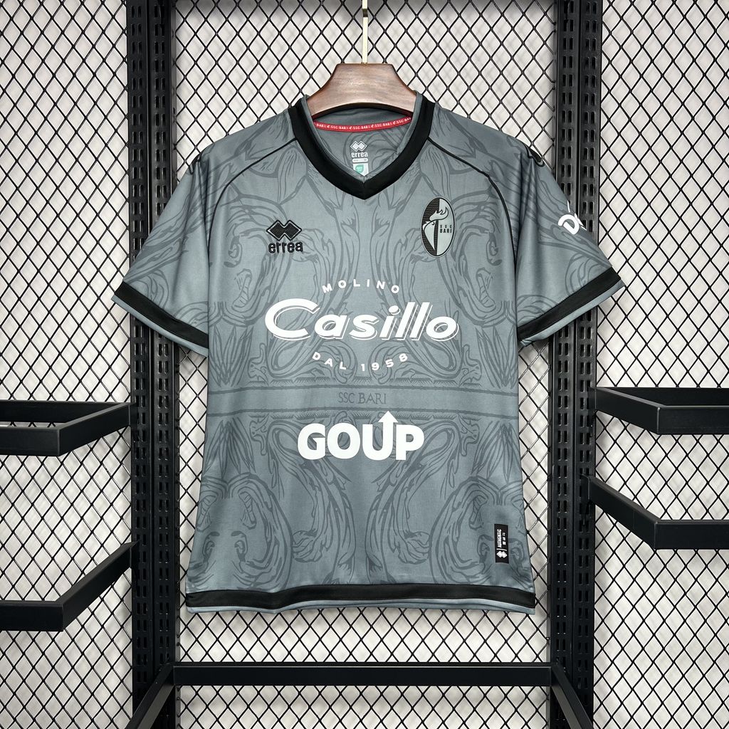 2024/2025 Bari Grey Football Shirt 1:1 Thai Quality