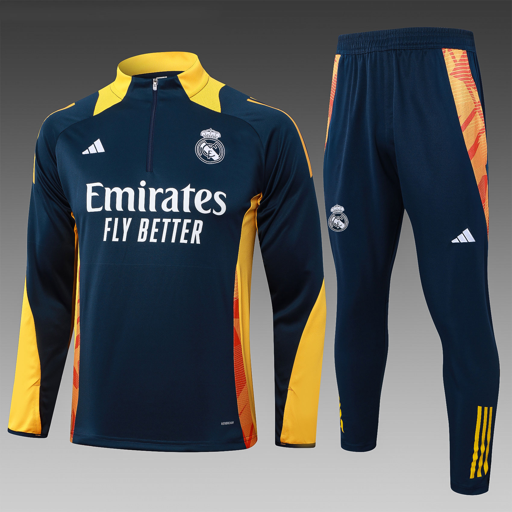 2024/2025 Real Madrid Half-Pull Training Wear Football Shirt