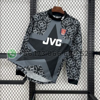 1994/1995 Long Sleeve Retro Arsenal Goalkeeper Football Shirt 1:1 Thai Quality
