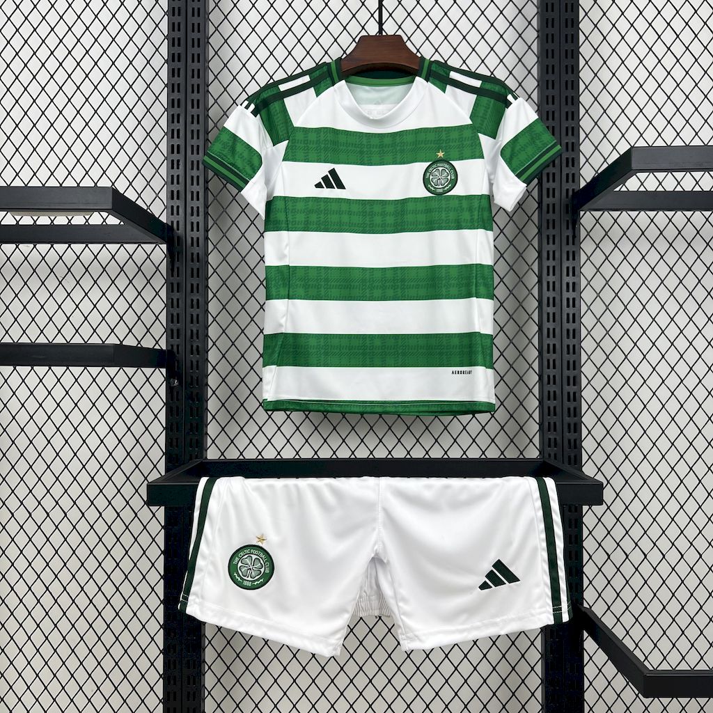 2025/2026 Celtic Home Football Shirt Kids Size 1:1 Thai Quality